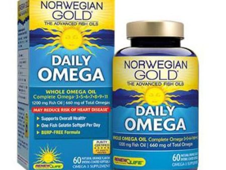 Norwegian Gold Daily Omega 60 Count By Renew Life Fashion