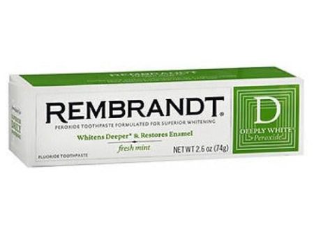 Rembrandt Plus Deeply White Plus Peroxide Toothpaste Fresh Mint 2.6 oz By Rembrandt Plus Online Hot Sale