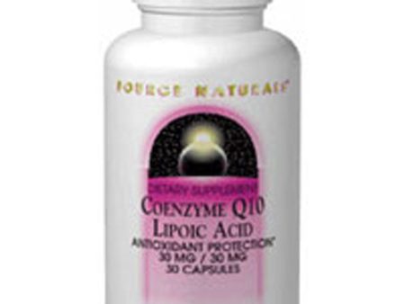 Coenzyme Q10 Lipoic Acid 30 Caps By Source Naturals Sale