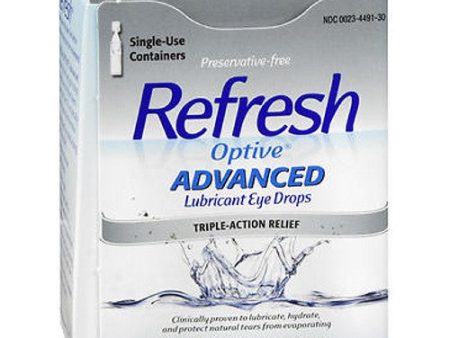 Refresh Optive Advanced Lubricant Eye Drops Sensitive 30 Each By Refresh For Sale