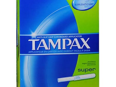 Tampax Tampons With Flushable Applicator Super Absorbancy 40 each By Tampax Online now