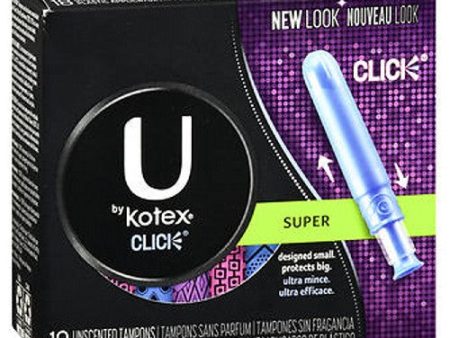 U By Kotex Click Tampons Unscented Super 18 each By U By Kotex Fashion