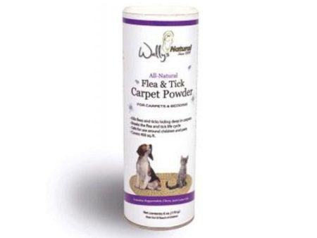 All-Natural Flea & Tick Carpet Powder 10 Oz By Wallys Natural Products Online now