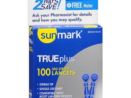 TRUEplus 30 G Sterile Lancets 100 Each By Sunmark on Sale