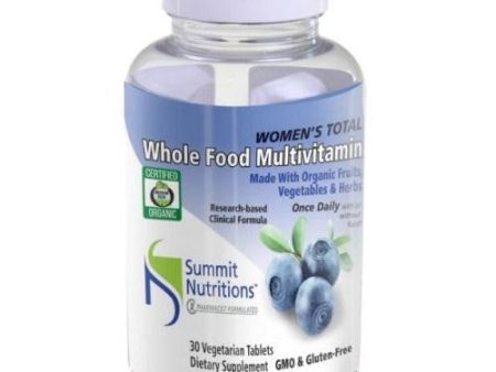 Organic Multivitamin Women Total 30 Tabs By Summit Nutritons Discount