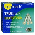 Sunmark Truetrack Blood Glucose Test Strips 100 each By Sunmark Supply