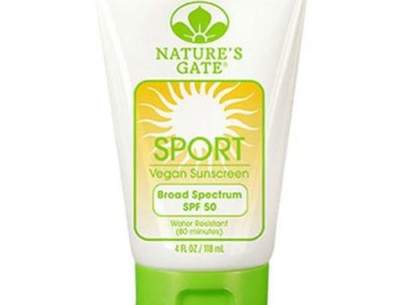 Sport Block Lotion SPF 50, 4 oz By Nature s Gate Supply