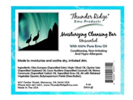 Emu Bar Soap Unscented 4 oz By Thunder Ridge Emu Discount