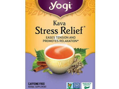 Kava Stress Relief Tea 16 Bags By Yogi Online Sale