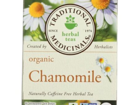 Organic Chamomile Tea 16 Bags  By Traditional Medicinals Discount