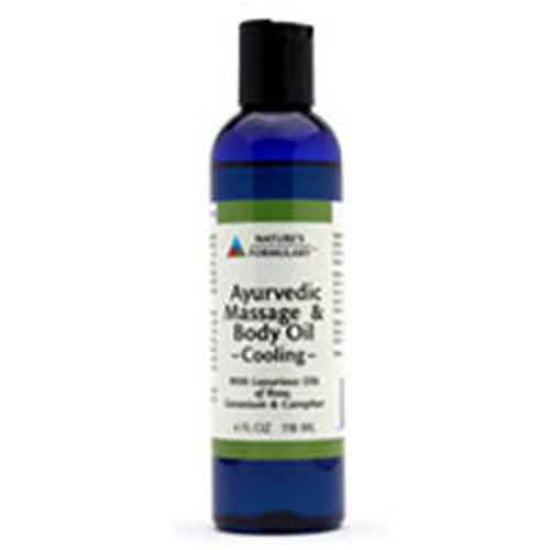 Ayurvedic Massage Oil Cooling 4 oz By Natures Formulary Online Hot Sale