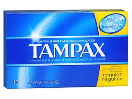 Tampax Tampons With Flushable Applicators Regular 10 each By Tampax on Sale