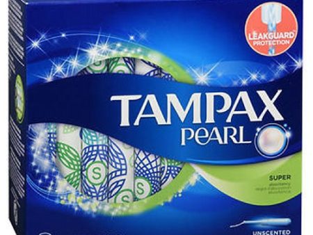 Tampax Pearl Tampons with Plastic Applicators Super Unscented 36 Each By Tampax Sale