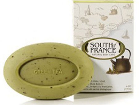 French Milled Oval Soap Green Tea 6 oz By South Of France Soaps Online Hot Sale