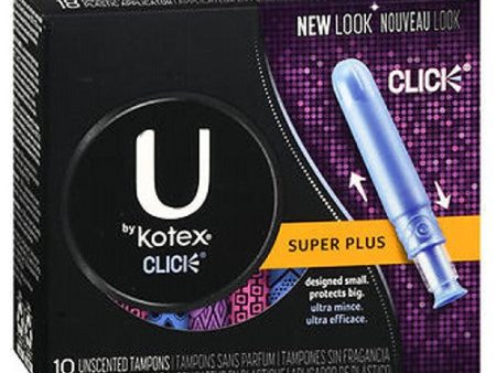 U By Kotex Click Tampons Unscented Super Plus 18 each By U By Kotex Supply