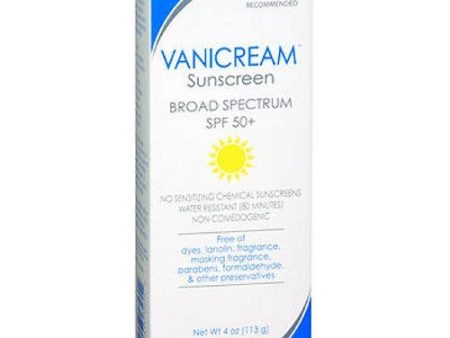 Vanicream Broad Spectrum SPF 50 Plus 4 oz By Vanicream Hot on Sale