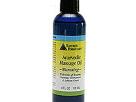 Massage Oil WARMING, 4 OZ By Natures Formulary Fashion