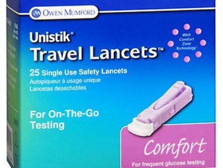 Unistik 3 Comfort Safety Lancets 25 each By Unilet For Sale