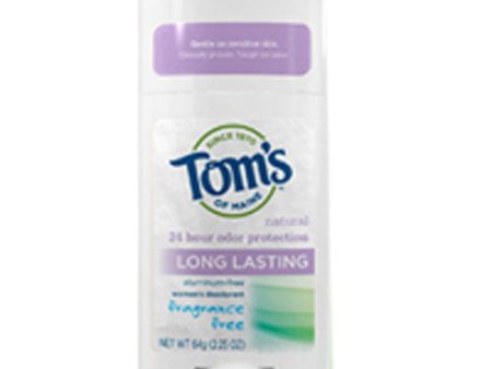 Deodorant Stick Long Lasting Unscented 2.25 oz By Tom s Of Maine Sale