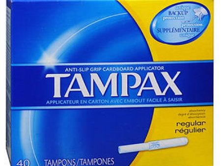 Tampax Tampons With Flushable Applicator Regular Absorbancy 40 each By Tampax For Discount