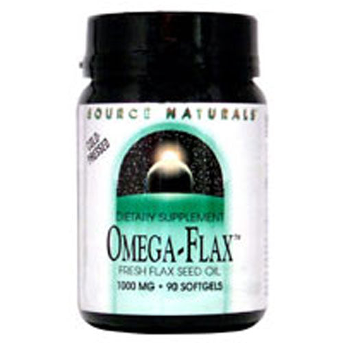 Cold-Pressed Omega-Flax Fresh Flax Seed Oil 90 SOFT GELS By Source Naturals Online now