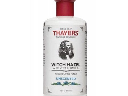 Witch Hazel Toner with Aloe Vera Unscented 12 OZ By Thayers Fashion