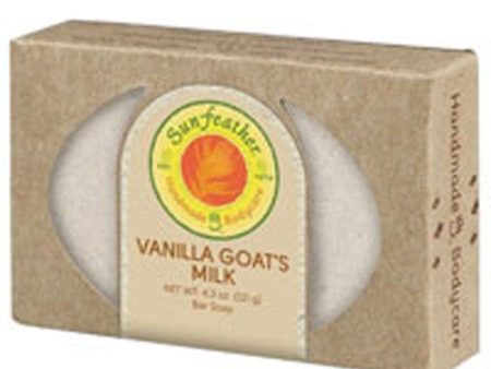 Vanilla Goat s Milk Soap 4.3 oz By Sunfeather Online