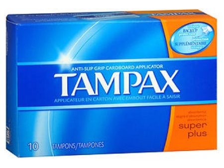 Tampax Tampons With Flushable Applicator Super Absorbancy 10 each By Tampax Online now