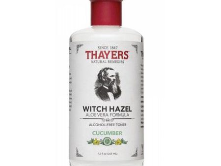 Witch Hazel Toner with Aloe Vera Cucumber 12 OZ By Thayers Sale