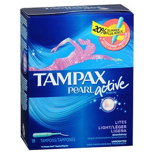 Tampax Pearl Plastic Unscented Lites Tampons 18 each By Tampax Online Sale