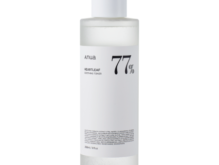 ANUA HEARTLEAF 77% SOOTHING TONER 250ml For Discount